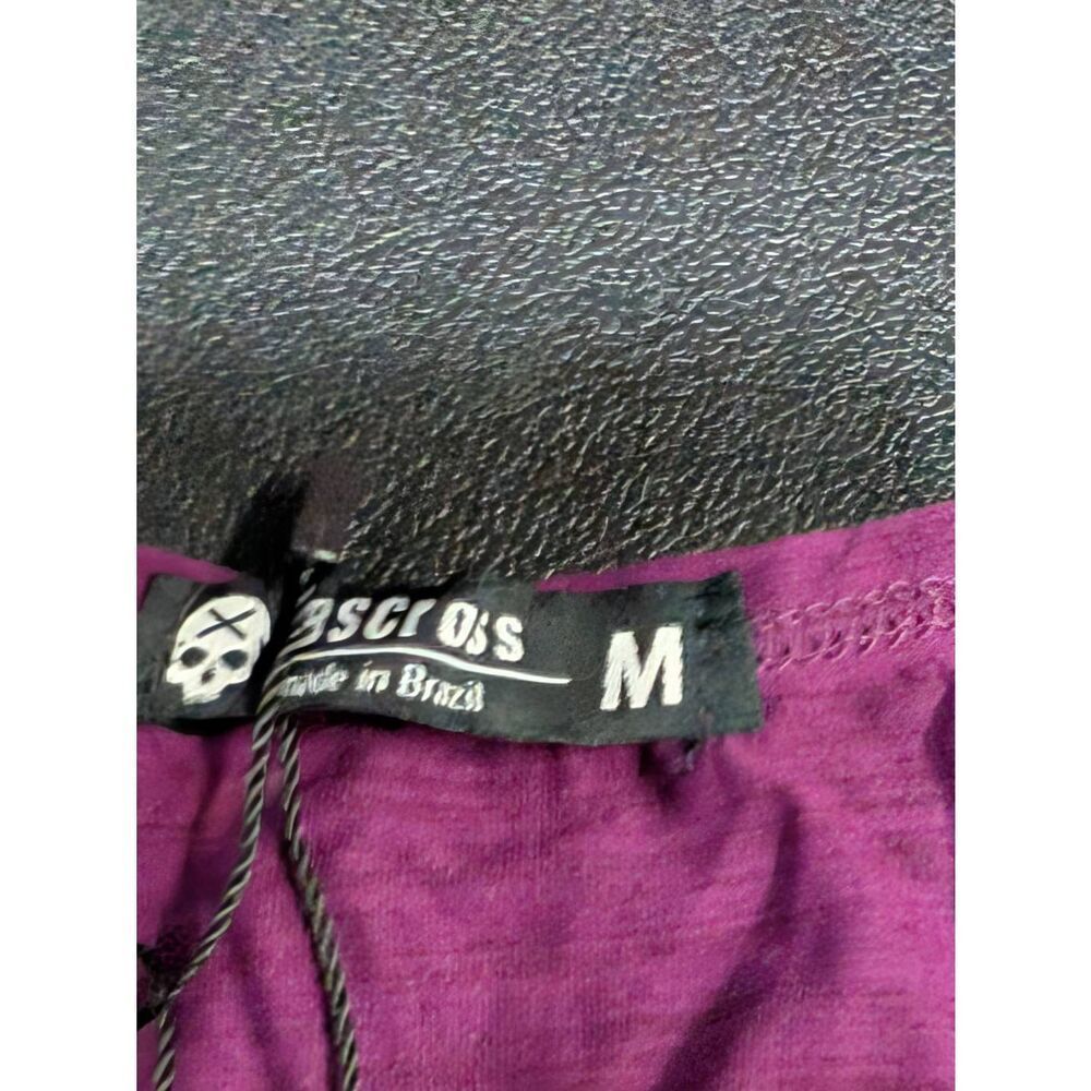 BS Cross Sugar Skull Purple Tank Top Women's Medium